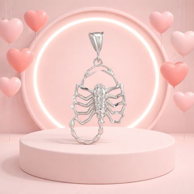 Dije Alacran mide 8cm, Plata Mexicana 925