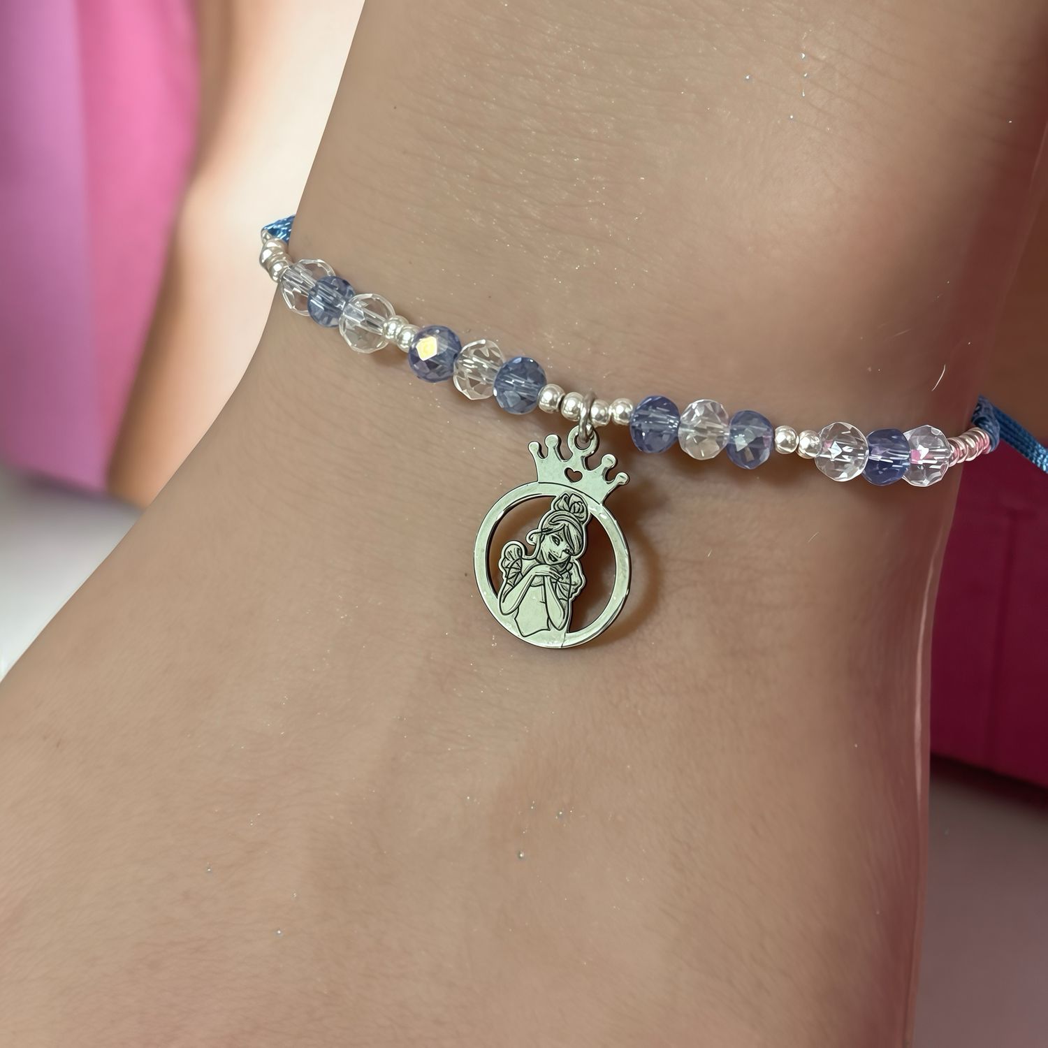 Pulsera Hilo Princesa para ninas con Plata 925