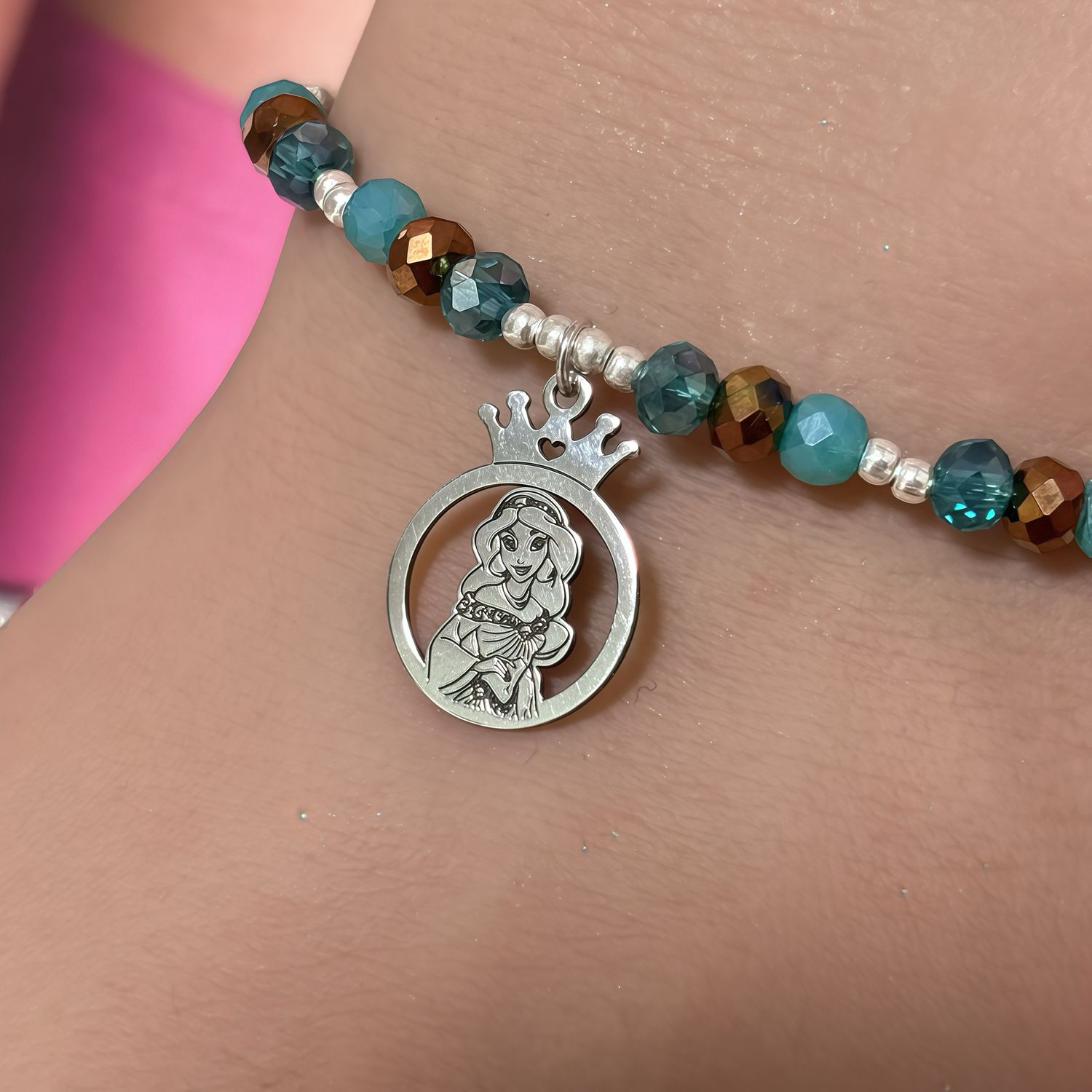 Pulsera Hilo Princesa para ninas con Plata 925