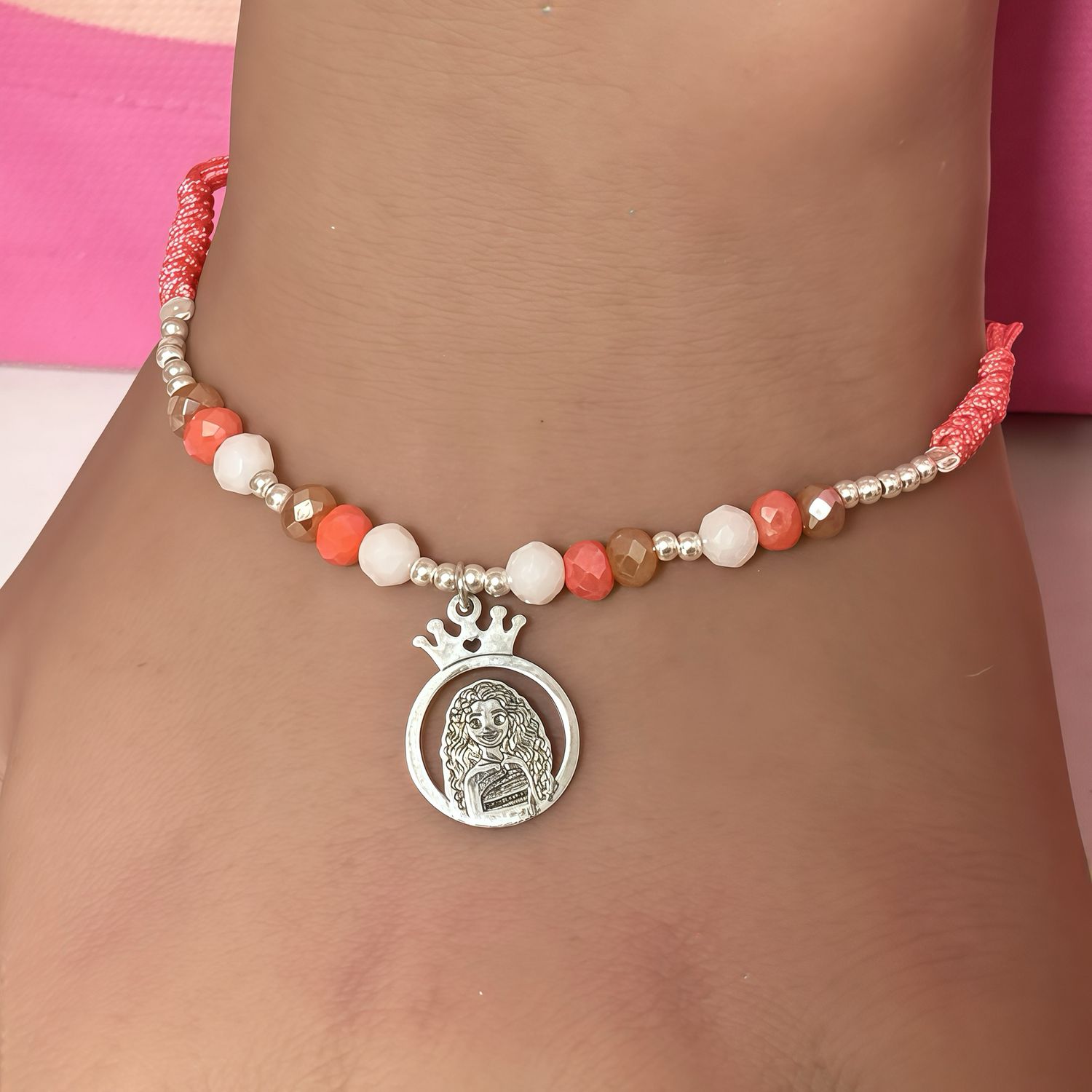 Pulsera Hilo Princesa para ninas con Plata 925