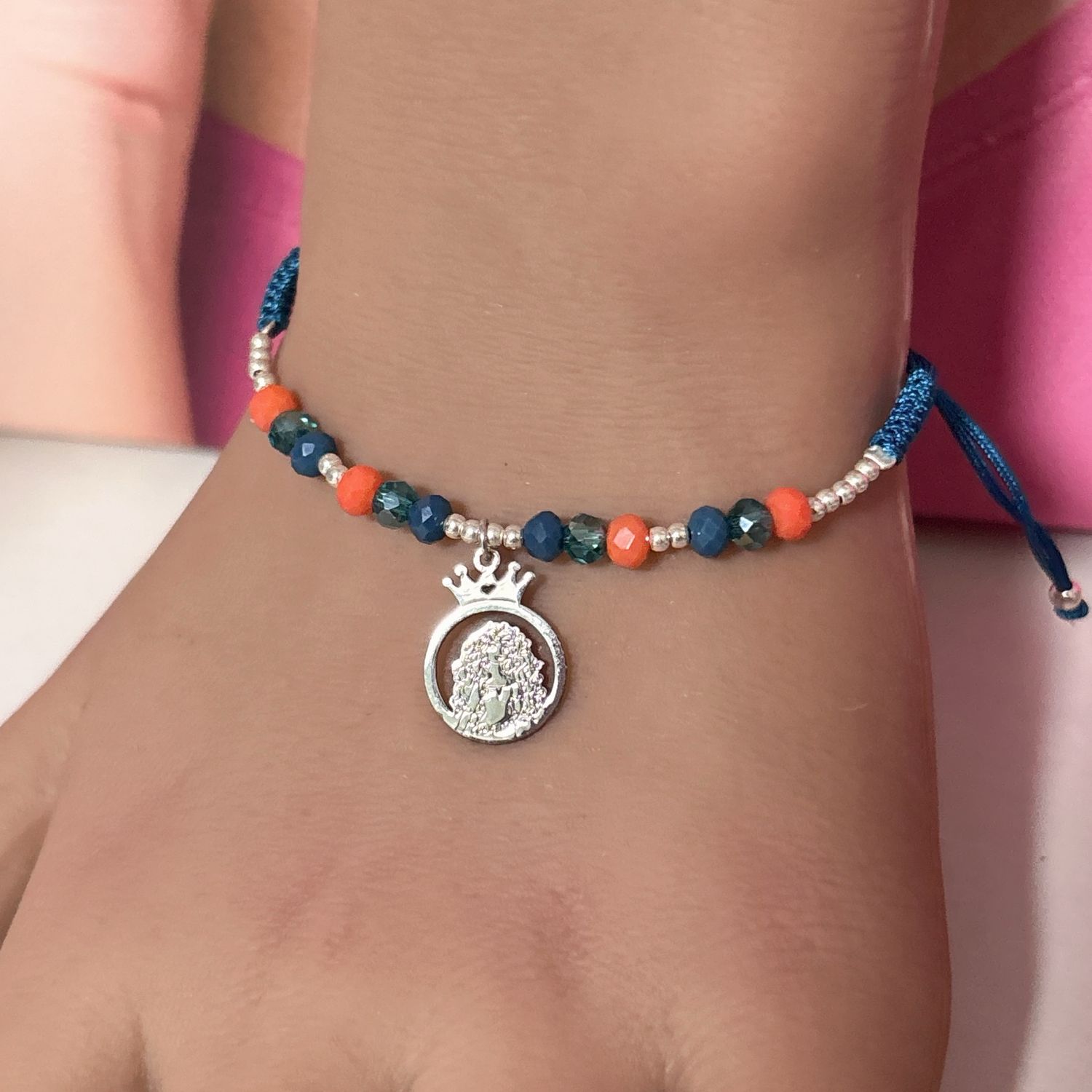 Pulsera Hilo Princesa para ninas con Plata 925