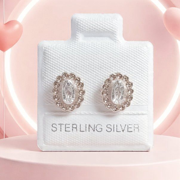 Broquel Virgen de Guadalupe papelillo Blanco, Plata 925 MX