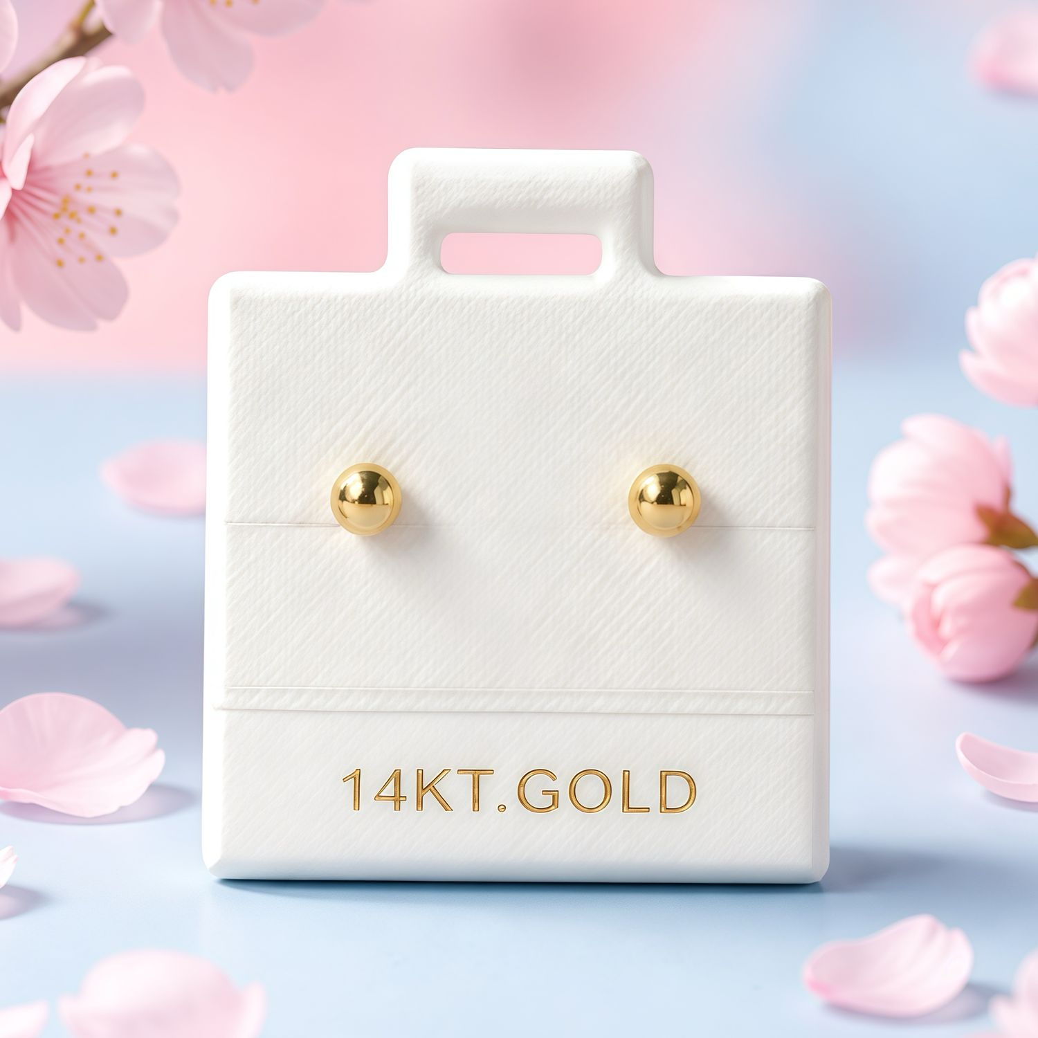 Broquel Dormilona #2mm Oro 14K.