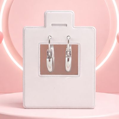 Arracada, lisa, tubo 2 cm, plata .925