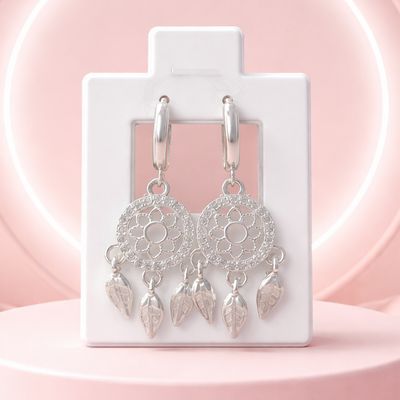 Huggies Atrapasueños 4CM Plata 925 MX Huggies Atrapasueños 4CM Plata 925 MX