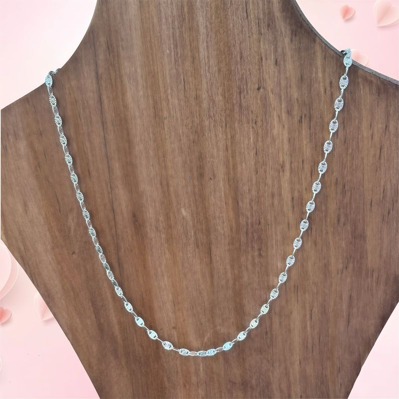 Cadena Estrella  2.5MM de ancho, 22" de largo  Plata 925, MX