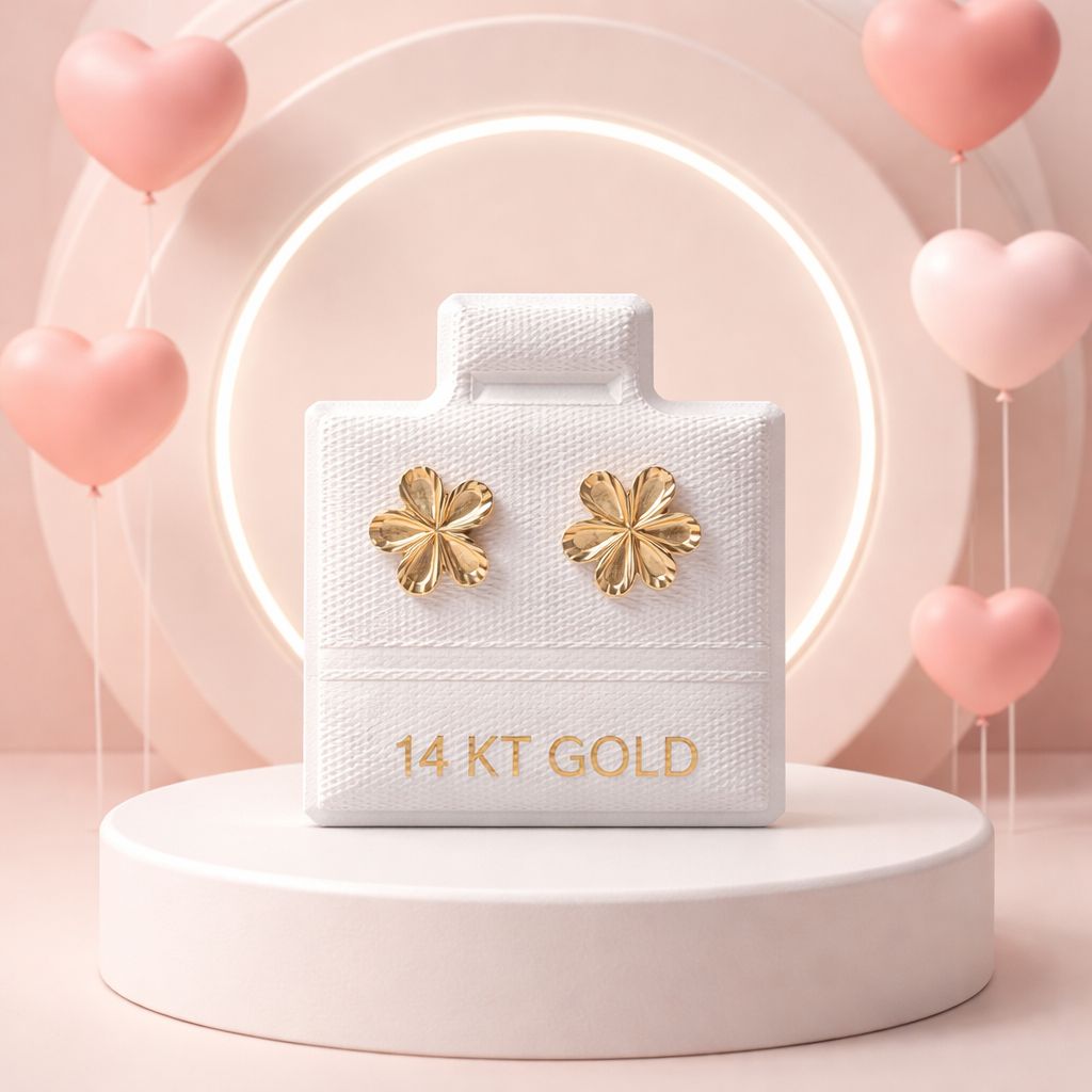 Broquel Flor 5 Pétalos Oro Florentino 24K