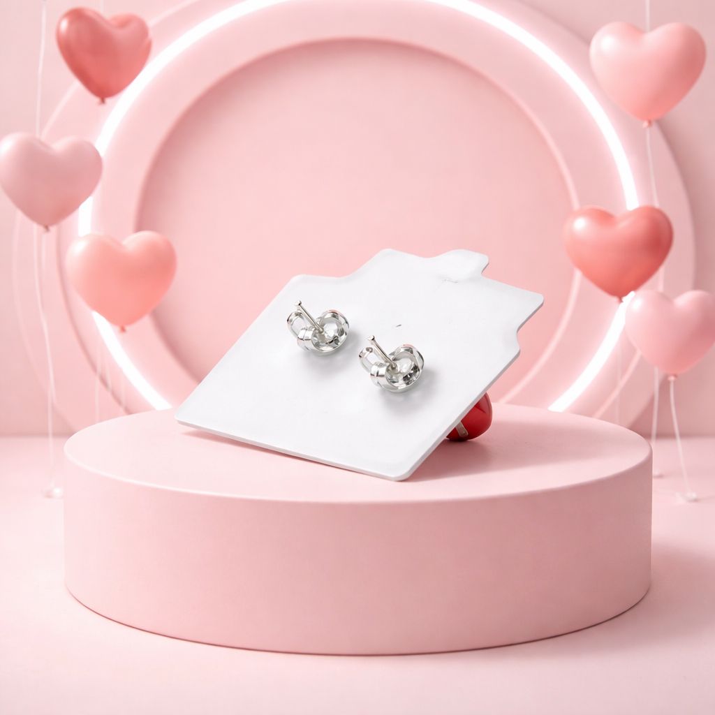 Broque Cubico Recto Aqua 8Mm Plata 925 Mexicana