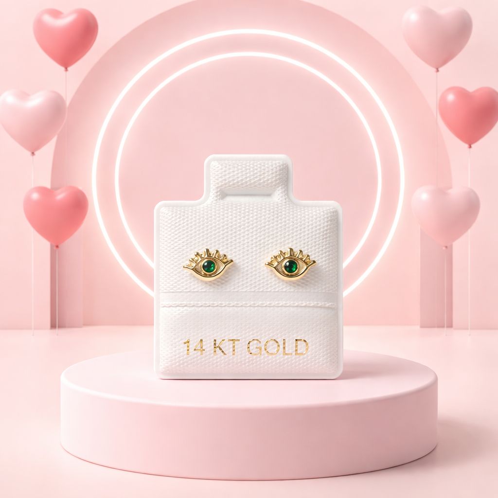 Broquel Ojito Oro 14K.