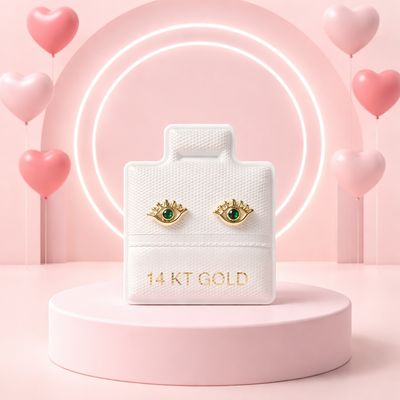 Broquel Ojito Oro 14K.