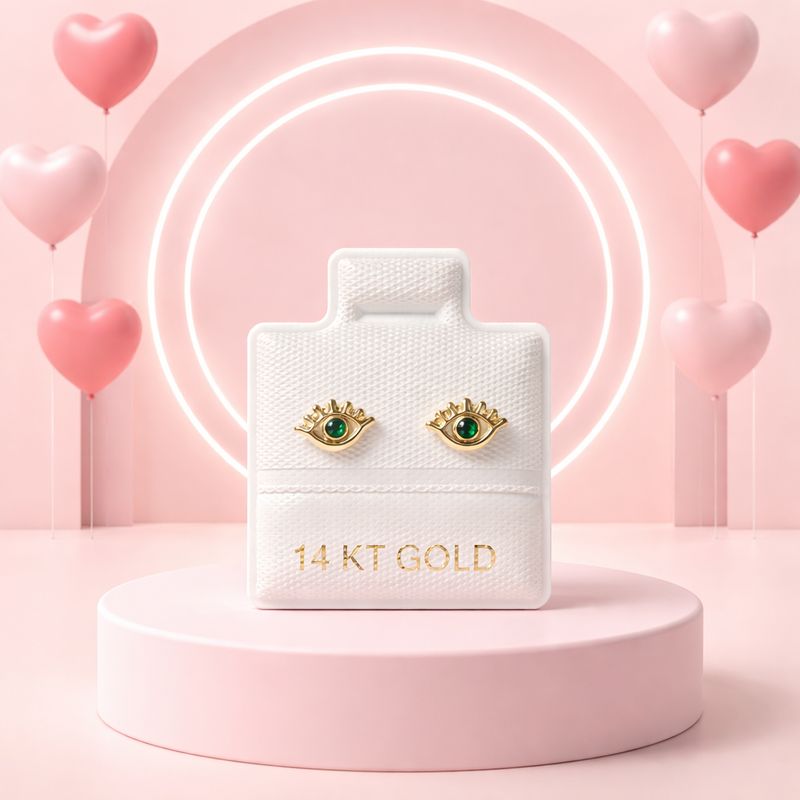 Broquel Ojito Oro 14K.