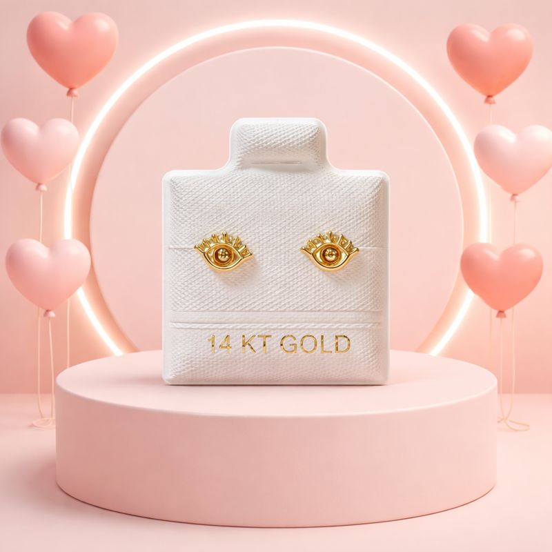 Broquel Ojito Oro 14K.