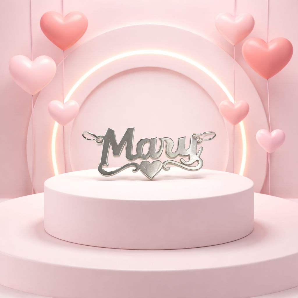 Dije "Mary" 3.5cm Plata 925 MX