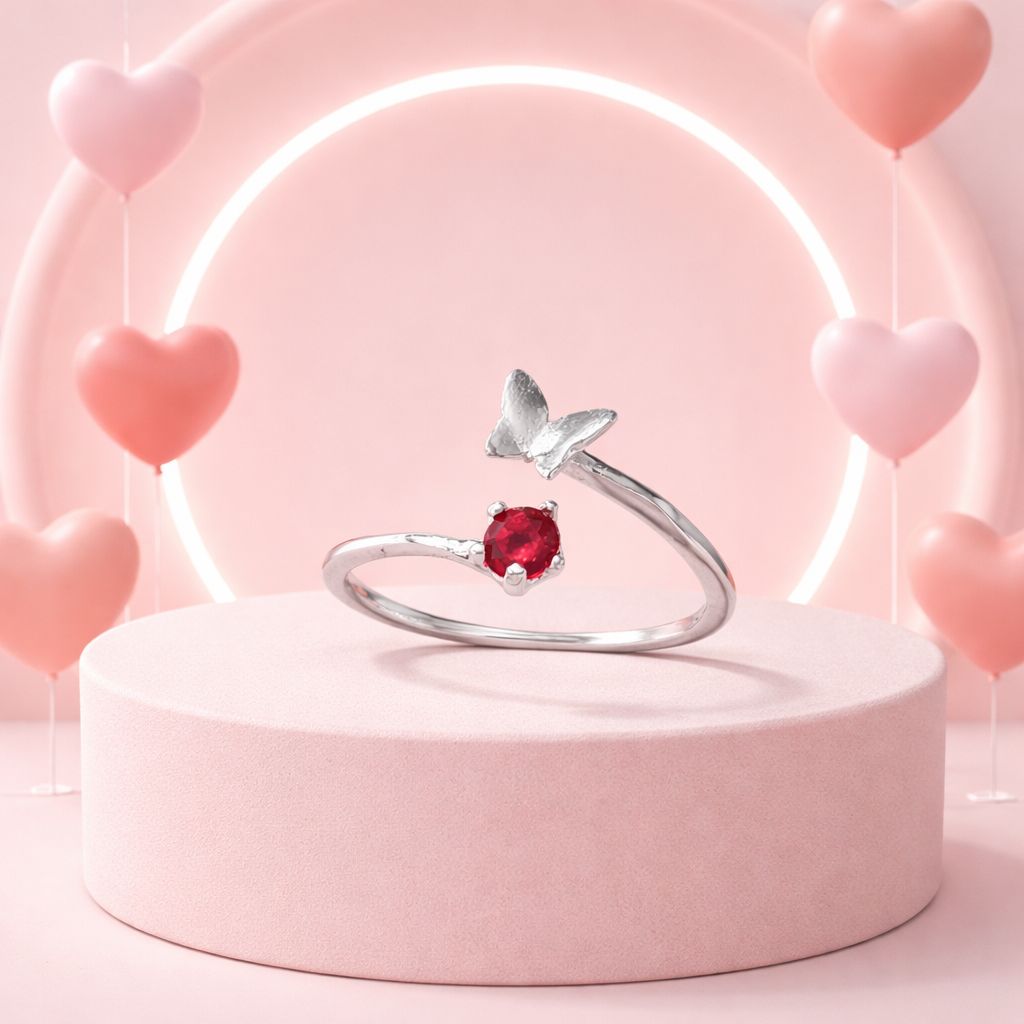 Anillo Mariposita over pass Ajustable Plata 925 MX