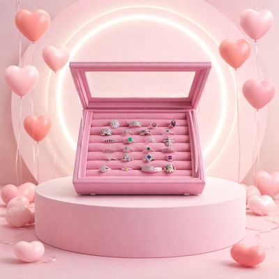 Estuche con 14 Anillos en Plata 925 