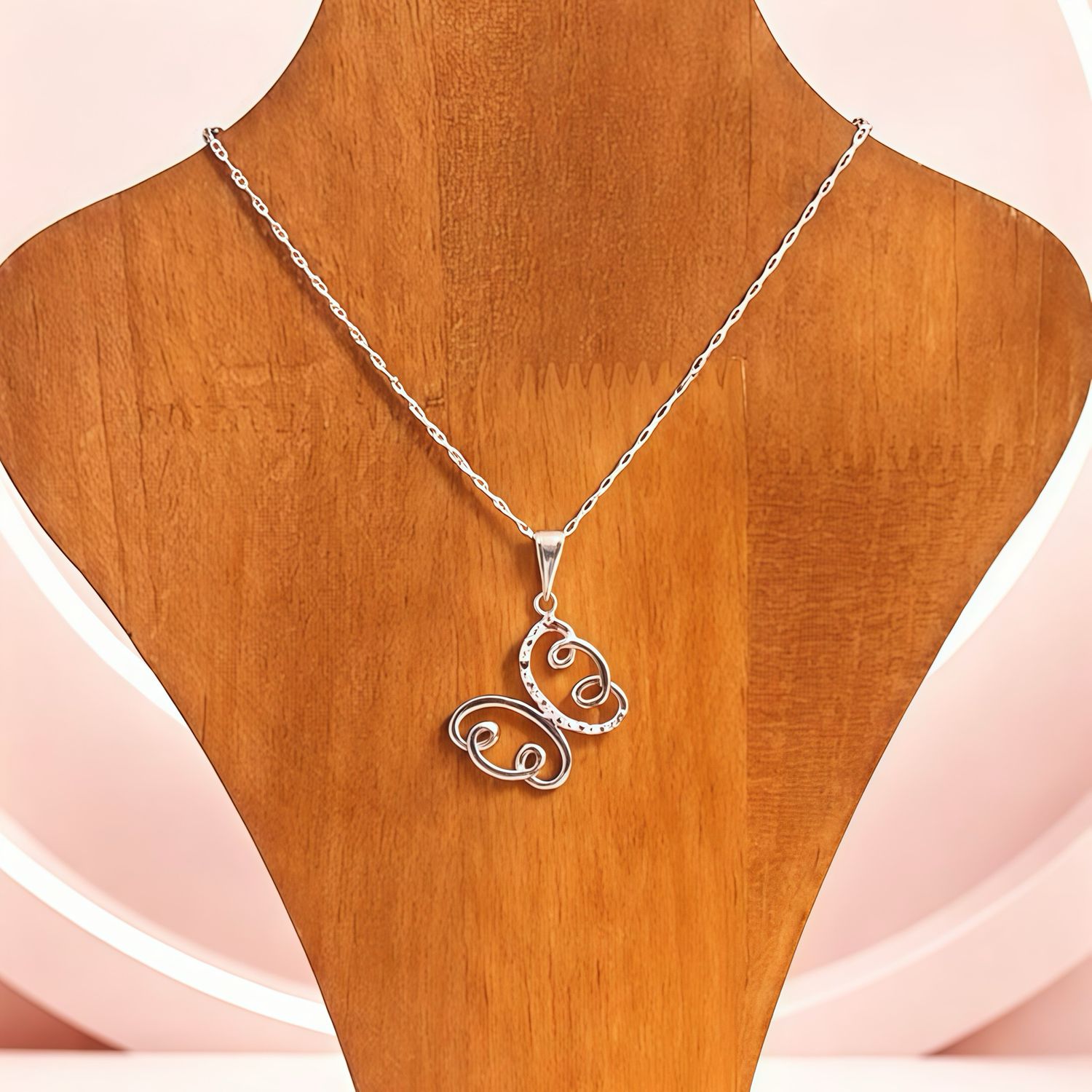 Duo Cadena y Dije de Mariposa Plata 925 MX