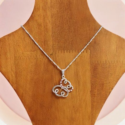 Duo Cadena y Dije de Mariposa Plata 925 MX