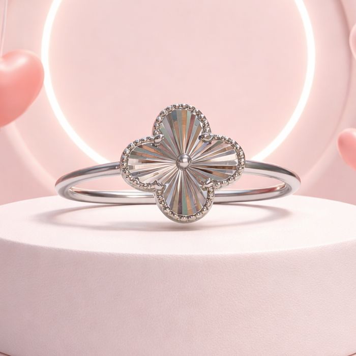 Anillo Trébol #10 Plata 925 Italiana