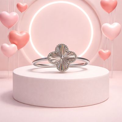 Anillo Trébol #10 Plata 925 Italiana