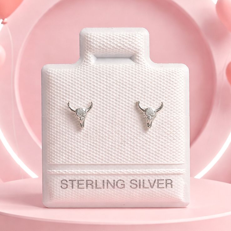 Broquel Premium Cabeza de Toro Plata 925 MX