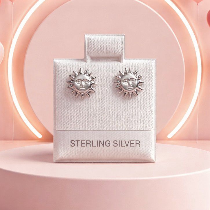 Broquel Solecito Satinado Plata 925 MX