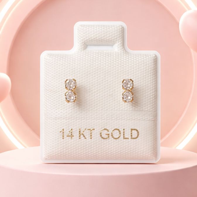 Broquel Tu y YO Oro 14K