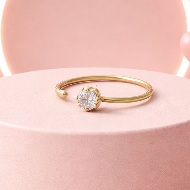 Simulador para nariz con Zirconia Oro  14K MX