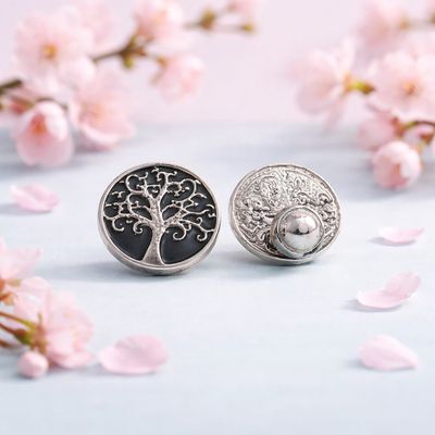 Broquel Arbol de la Vida Esmaltado Plata 925 MX