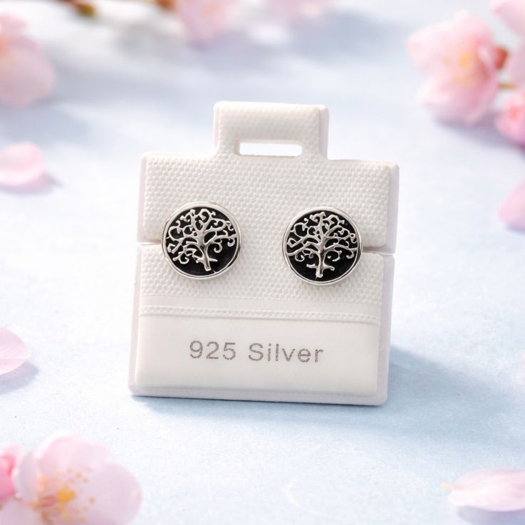 Broquel Arbol de la Vida Esmaltado Plata 925 MX