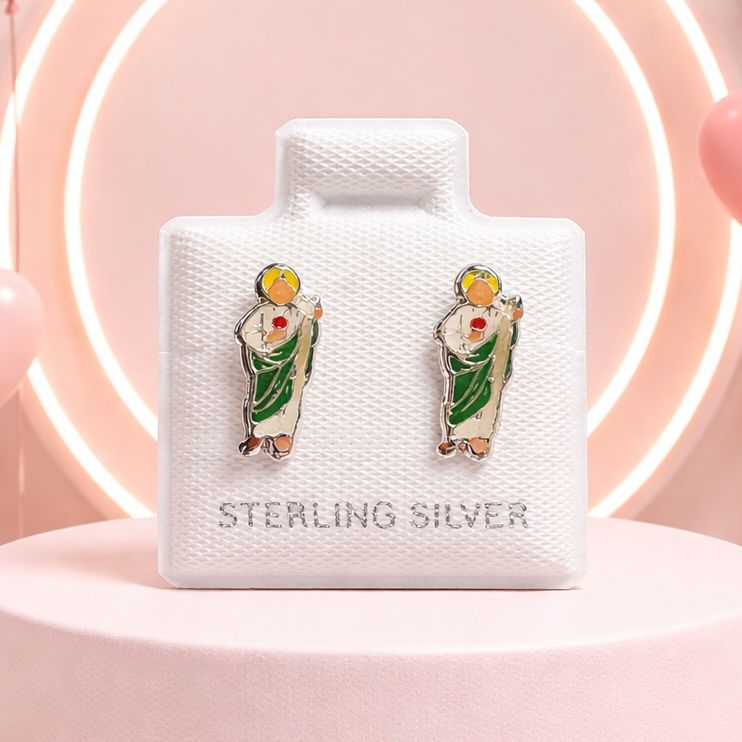 Broquel san Judas Esmaltado Plata 925 MX