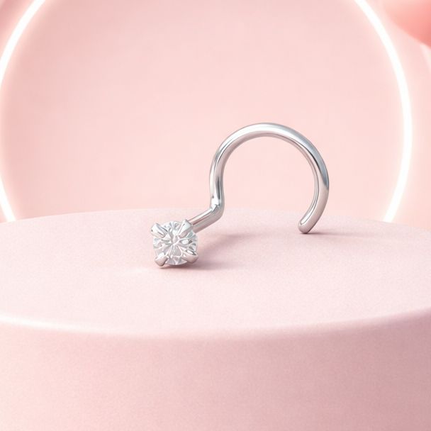 Piercing para nariz tornillo  Plata 925 MX