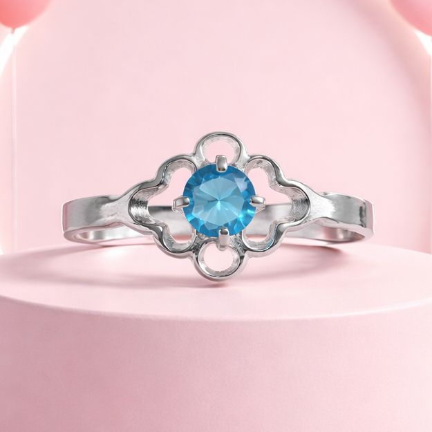 Anillo Niña Florecita   Plata 925 MX