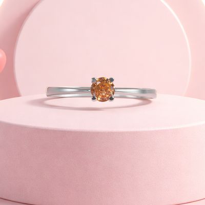 Anillo Niña corte Solitario  Plata 925 MX