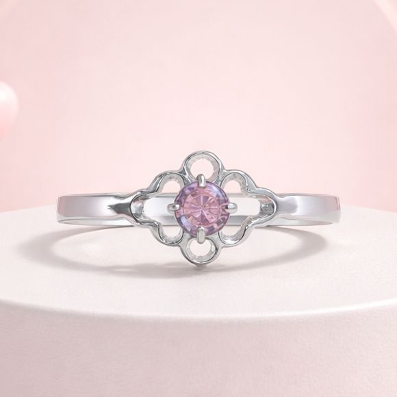 Anillo Niña Florecita   Plata 925 MX