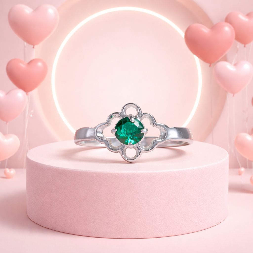 Anillo Niña Florecita   Plata 925 MX