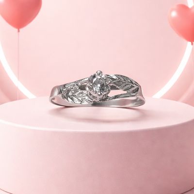 Anillo Niña Floral  Plata 925 MX