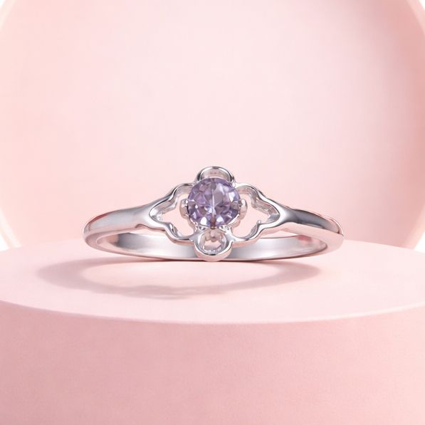 Anillo Niña Florecita   Plata 925 MX