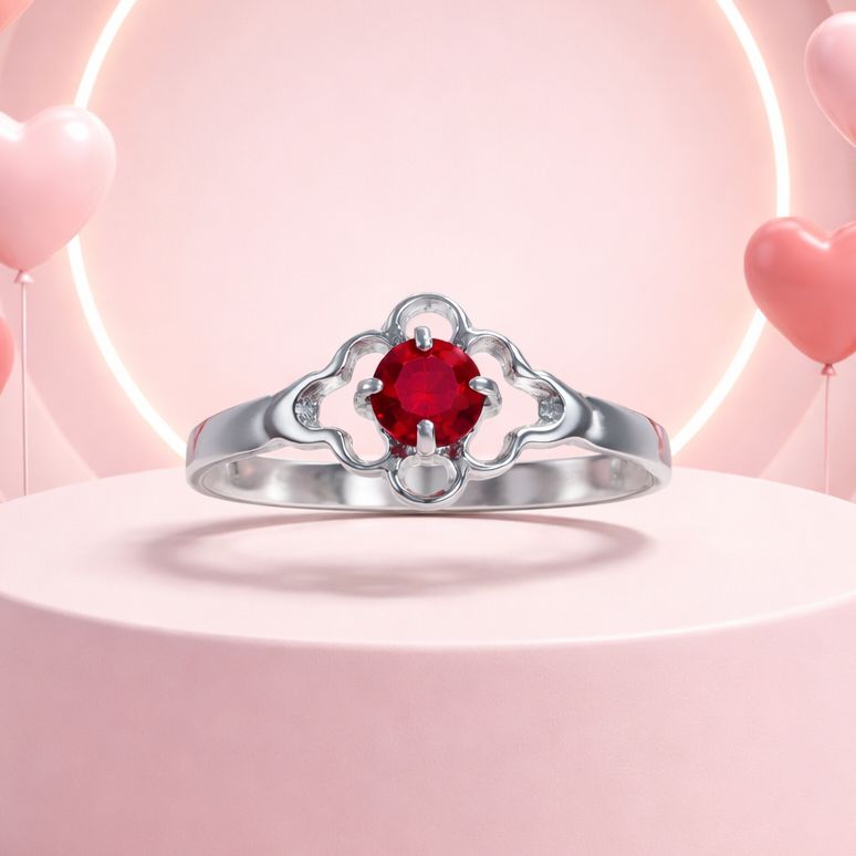 Anillo Niña Florecita   Plata 925 MX