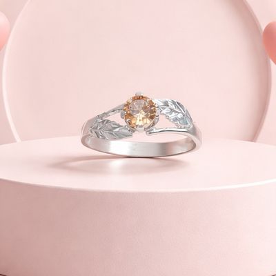 Anillo Niña Floral  Plata 925 MX