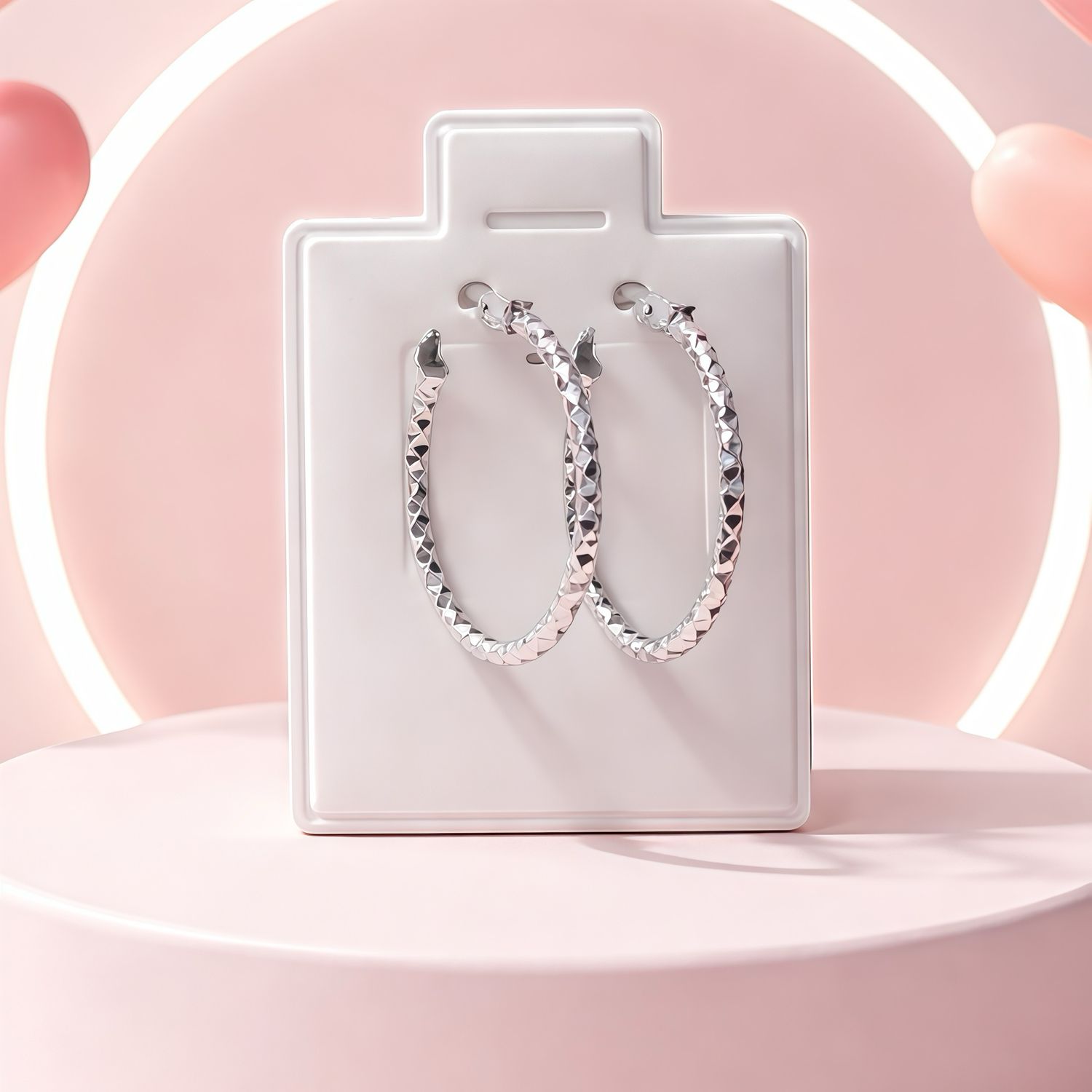 Arracada Facetada 2CM 2cm Plata 925 MX