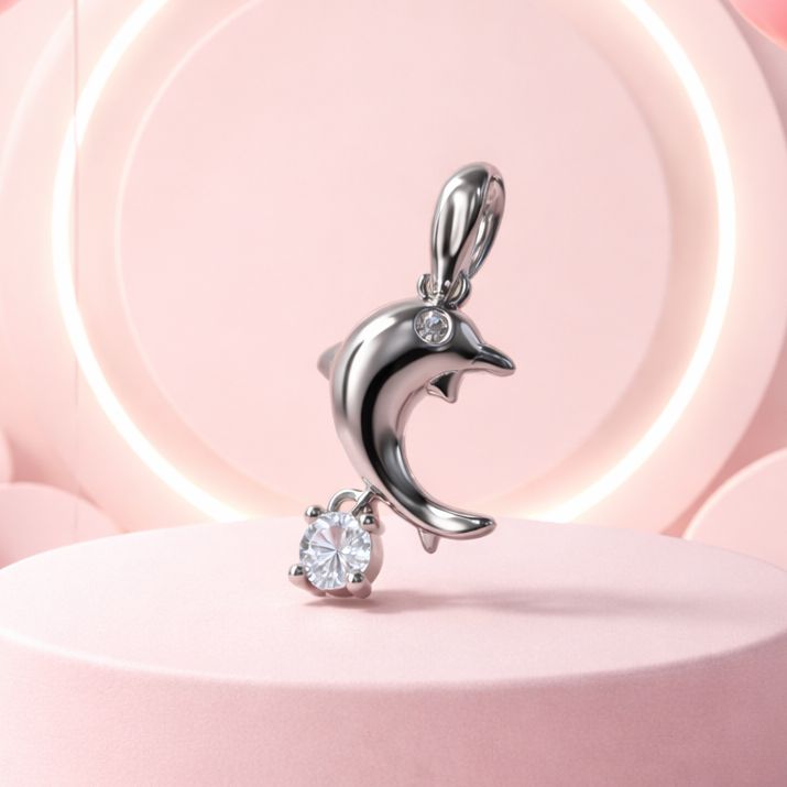 Dije Delfin 3cm Plata 925 Koreana