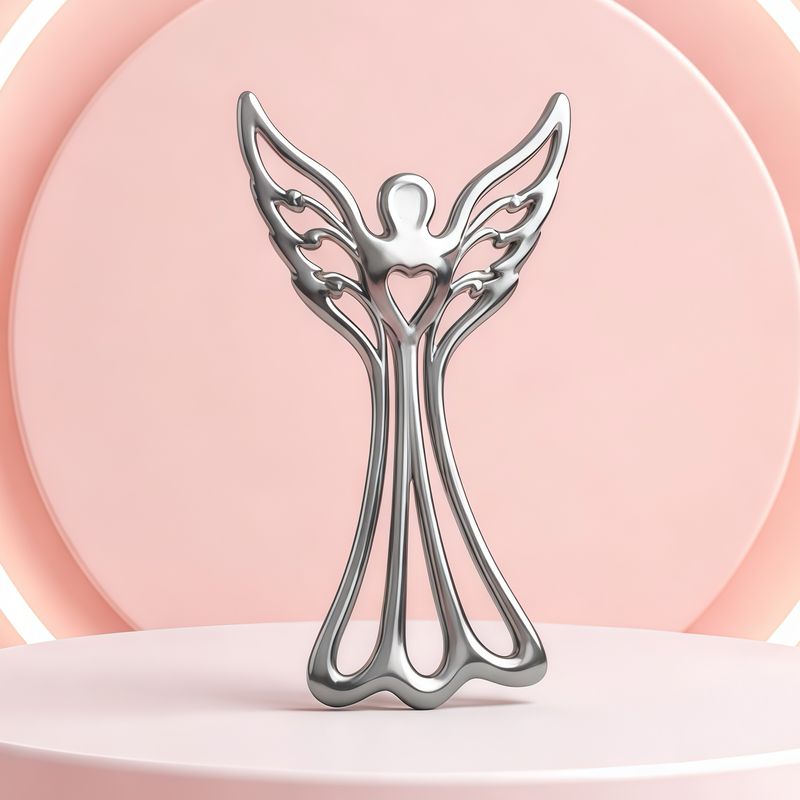 Dije Angel Silueta mide 4cm ideal para cadenas delgadas de 2mm o menos Plata 925 Korean