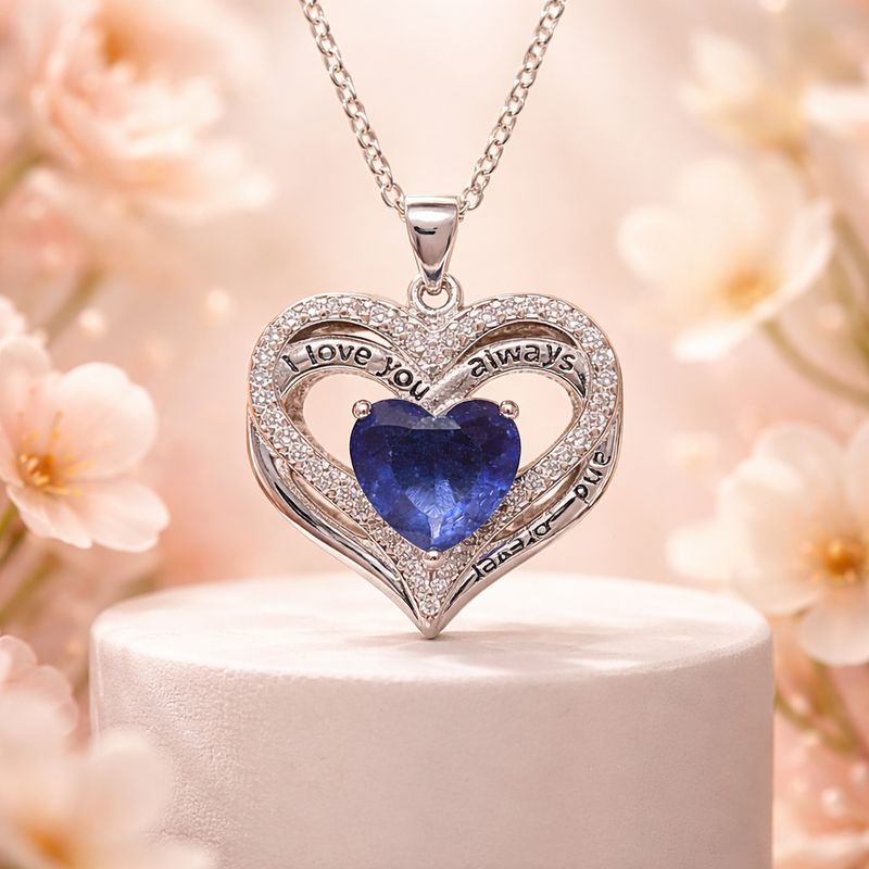 Dúo Corazón Juntos forever mide 20” de largo Plata 925 China