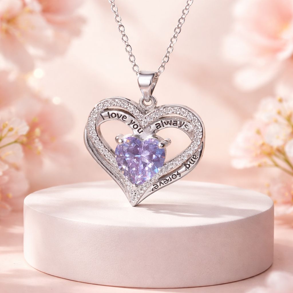 Dúo Corazón Juntos forever mide 20” de largo Plata 925 China