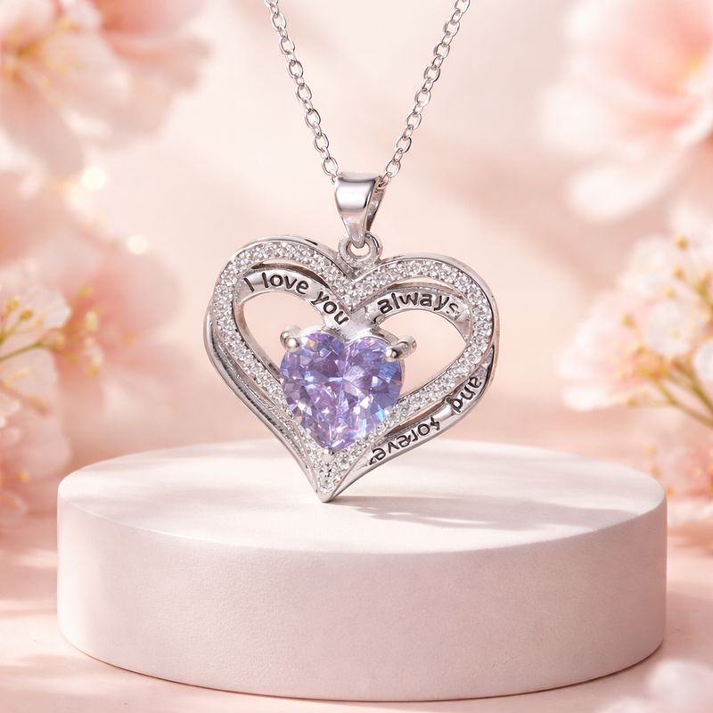 Dúo Corazón Juntos forever mide 20” de largo Plata 925 China