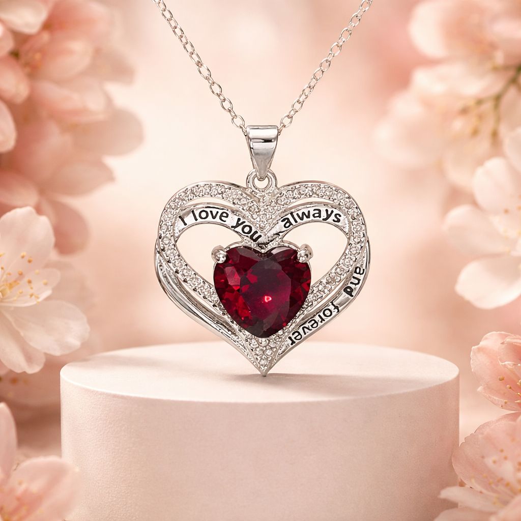 Dúo Corazón Juntos forever mide 20” de largo Plata 925 China