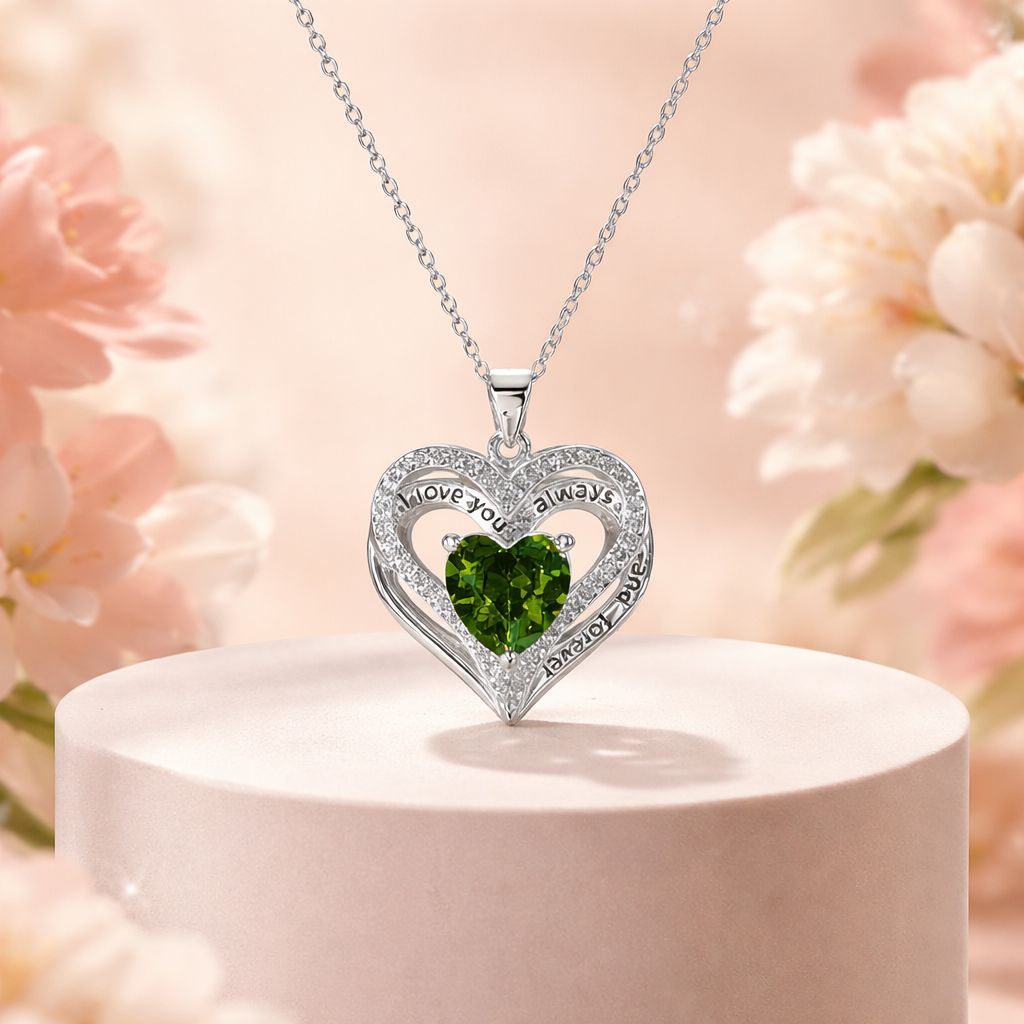 Dúo Corazón Juntos forever mide 20” de largo Plata 925 China