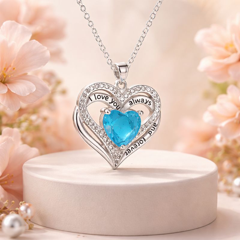 Dúo Corazón Juntos forever mide 20” de largo Plata 925 China