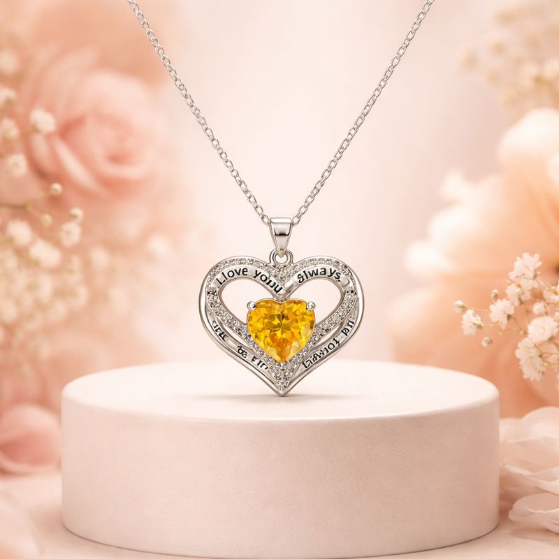 Dúo Corazón Juntos forever mide 20” de largo Plata 925 China