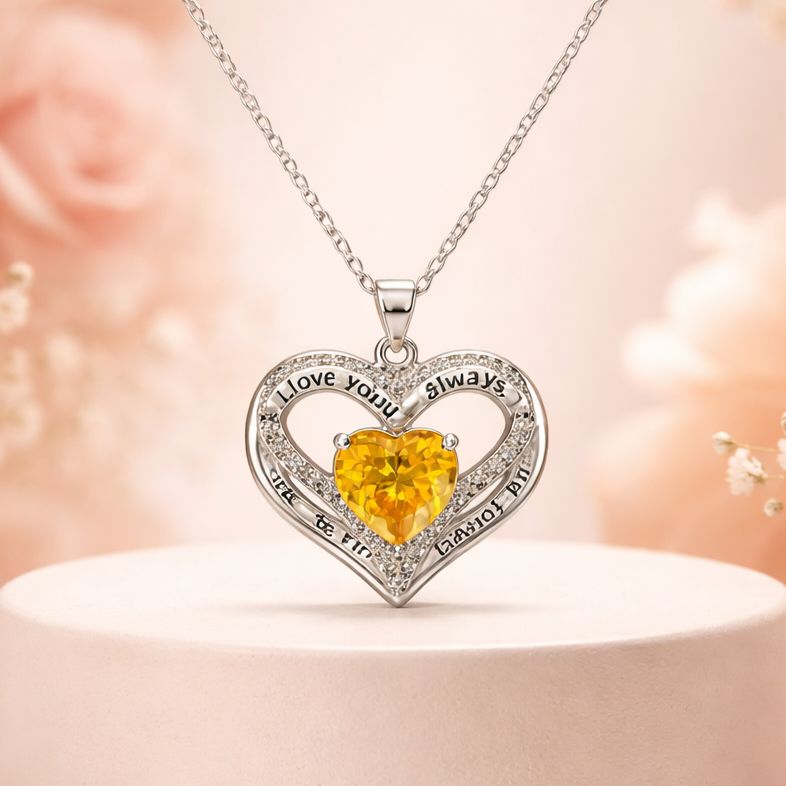 Dúo Corazón Juntos forever mide 20” de largo Plata 925 China